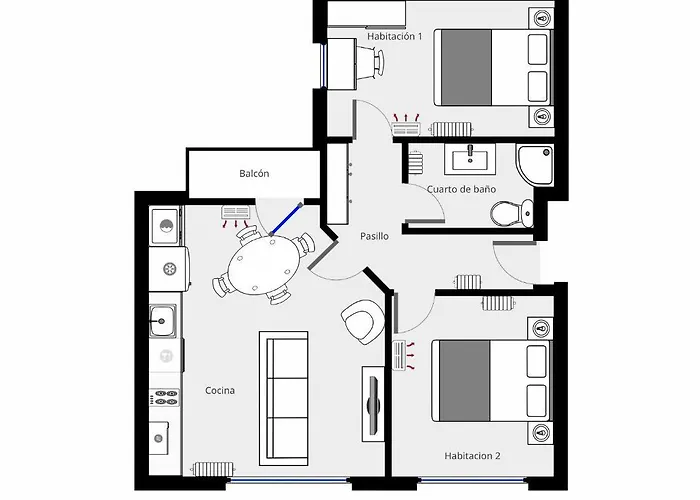 Homyat Prior Isidros, Plaza Mayor Apartment